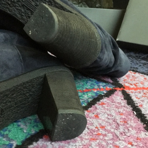 Vince Camuto Suede Booties in Dark Navy - Picture 4 of 6